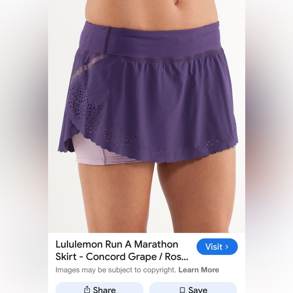 Lululemon Running A Marathon Skirt